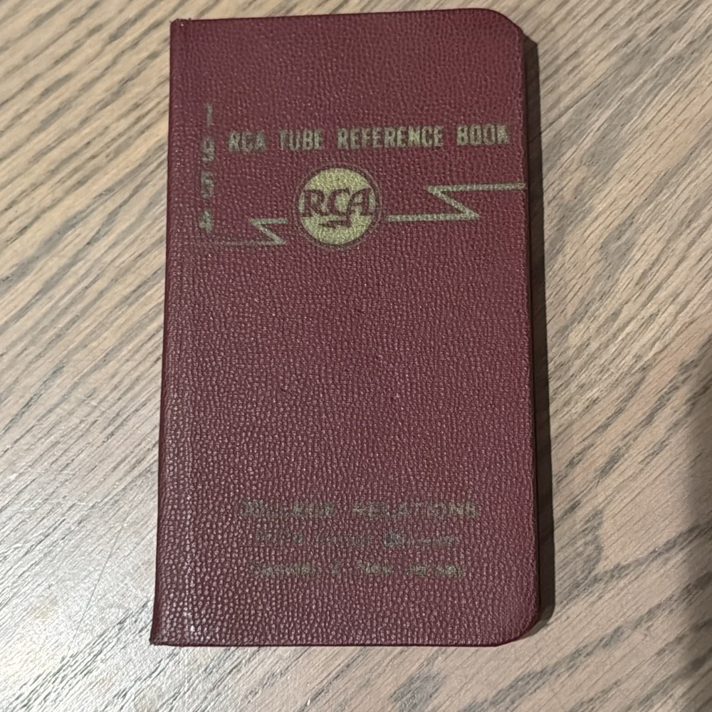RCA 1954  Reference Book Tubes Batteries Parts & Test‎ Equipment Calendar